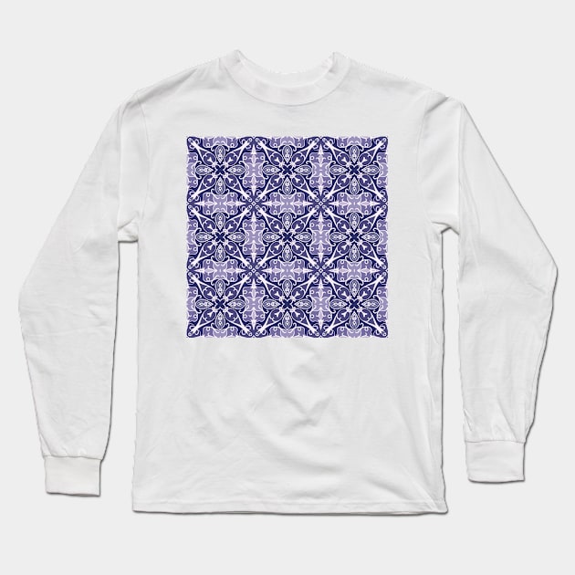 Abstract pattern in Oriental style Long Sleeve T-Shirt by IrinaGuArt